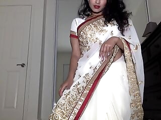 Desi Dhabi in Saree property Naked gather up approximately Plays approximately Hairy Pussy