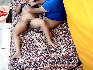 Sexy sweeping fucking in her home